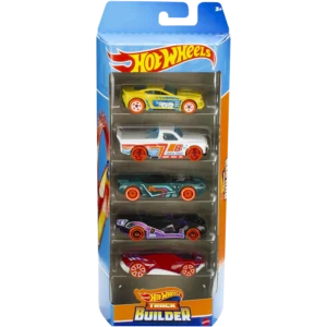 Mattel Hot Wheels® Αυτοκινητάκια 1:64 Σετ Των 5: Track Builder™ (HLY69/01806)
