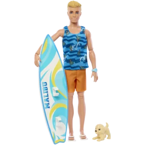 Mattel Barbie® Ken Beach Με Σανίδα Surf (HPT50/HPT49)