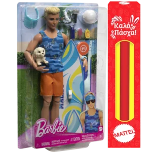 Παιχνιδολαμπάδα Barbie® Ken Beach Με Σανίδα Surf (HPT50/HPT49)