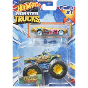 Mattel Hot Wheels® Monster Trucks™ Chassis Snapper™ με Αυτοκινητάκι (HKM09/GRH81)