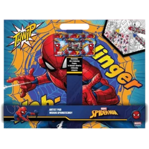Diakakis Imports Μπλοκ Ζωγραφικής Spiderman με 40 Σελ. Χρωματισμού Με Αυτοκόλλητα Και Κηρομπογιές (0508155)