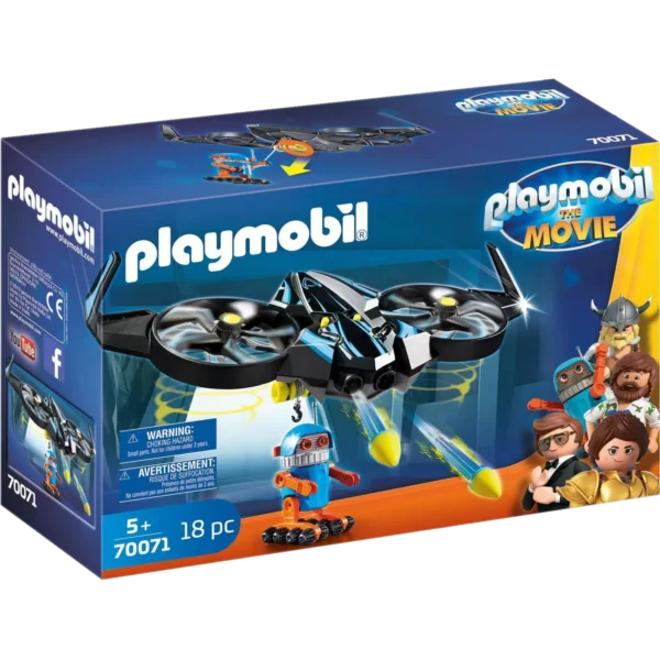 Playmobil The Movie Ο Ρομπότιτρον Με Το Drone Του (70071)