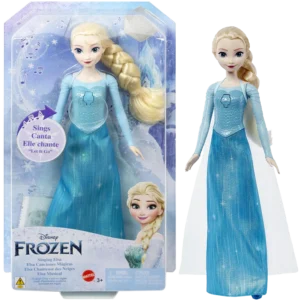 Mattel Disney Frozen, Κούκλα Elsa που Τραγουδάει Αγγλικά (HLW55/HLW54)