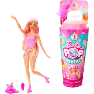 Mattel Barbie® Pop Reveal™ Fruit Series doll: Strawberry Lemonade-Scented (HNW41)