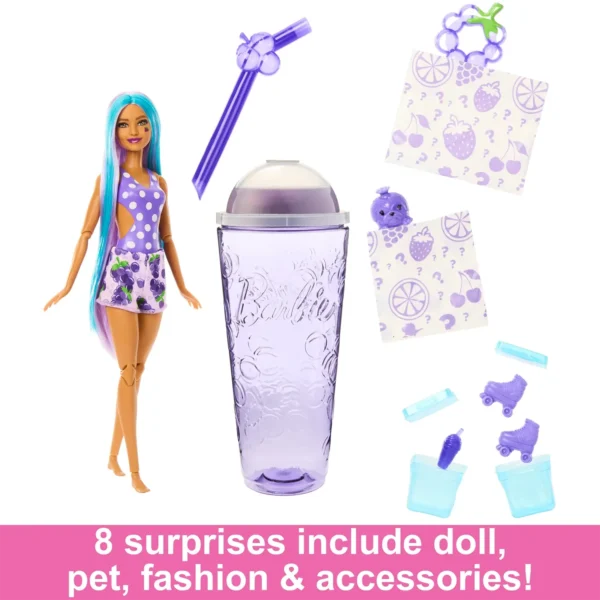 Mattel Barbie® Pop Reveal™ Fruit Series doll: Grape Fizz-Scented (HNW44)
