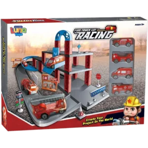 Luna Toys Πάρκινγκ Πυροσβεστική με 4 Οχήματα (0622523)
