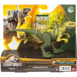 Mattel Jurassic World, Dino Trackers Strike Attack Φιγούρες με Σπαστά Μέλη: Atrociraptor (HLN69/HLN63)