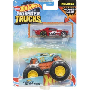 Mattel Hot Wheels® Monster Trucks™ Night Shifter™ με Αυτοκινητάκι (ΗΚΜ18/GRH81)