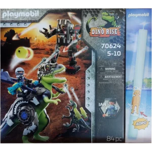 Παιχνιδολαμπάδα Playmobil Dino Rise: T-Rex - Η Μάχη Των Γιγάντων (70624)