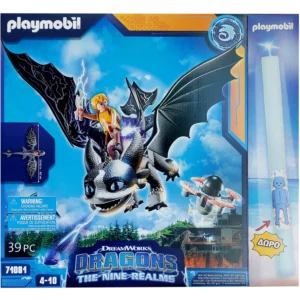 Παιχνιδολαμπάδα Playmobil Dragons: The Nine Realms - Thunder και Tom (71081)