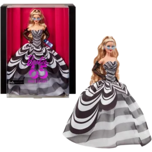 Mattel Barbie® Signature Doll: Ασπρόμαυρο Φόρεμα - 65 Χρόνια (HRM58)